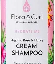 Begroting 👏 Flora & Curl Organic Rose & Honey Cream Shampoo - Curly Girl Proof 💯