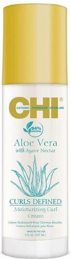 Groothandel π CHI Aloe Vera Moisturizing Curl Cream - 147ml β 2 Groothandel π CHI Aloe Vera Moisturizing Curl Cream - 147ml β - Afbeelding 2
