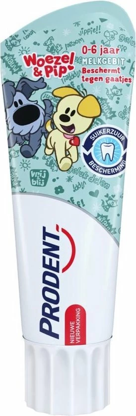 Hete verkoop ๐งจ Prodent - Kids Tandpasta - Woezel & Pip - 0/6 Jaar - 75ml โ 2 Hete verkoop ๐งจ Prodent - Kids Tandpasta - Woezel & Pip - 0/6 Jaar - 75ml โ - Afbeelding 2