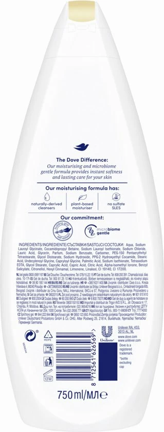 Gloednieuw β Dove Douchecrème Nourishing Silk - 6 X 750 Ml - Voordeelverpakking π 13 Gloednieuw β Dove Douchecrème Nourishing Silk - 6 X 750 Ml - Voordeelverpakking π - Afbeelding 13