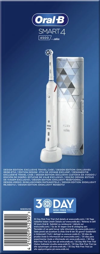 Beste Pirce ⭐ Oral B Oral-B Smart 4 4500 - Wit - Elektrische Tandenborstel 🛒 14 Beste Pirce ⭐ Oral B Oral-B Smart 4 4500 - Wit - Elektrische Tandenborstel 🛒 - Afbeelding 14