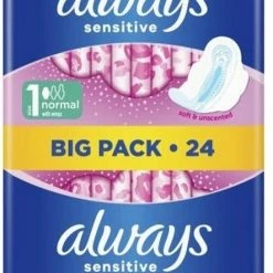 Aanbiedingen ๐ Always Sensitive Long Ultra Met Vleugels - Voordeelverpakking 96 Stuks - Maandverband ๐ฅ