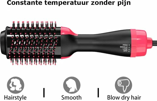 Beste Verkoop 💯 Everything You Want EYW Föhnborstel - 3 In 1 Hot Air Brush - Fohn - Professionele Borstel Haar Drogers - Ronde Borstel - Föhn En Volumizer Styler - Fohn Met Diffuser- Fohnborstels - Goud ⌛ 4 Beste Verkoop 💯 Everything You Want EYW Föhnborstel - 3 In 1 Hot Air Brush - Fohn - Professionele Borstel Haar Drogers - Ronde Borstel - Föhn En Volumizer Styler - Fohn Met Diffuser- Fohnborstels - Goud ⌛ - Afbeelding 4