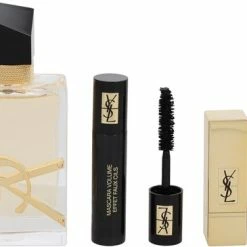 Gloednieuw ๐งจ Yves Saint Laurent Libre Giftset - 50 Ml Eau De Parfum Spray + Mascara Volume Effet Faux Cils 2 Ml + Rouge Pur Couture Lippenstift 70 Le Nu 1,3 G - Cadeauset Voor Dames โจ