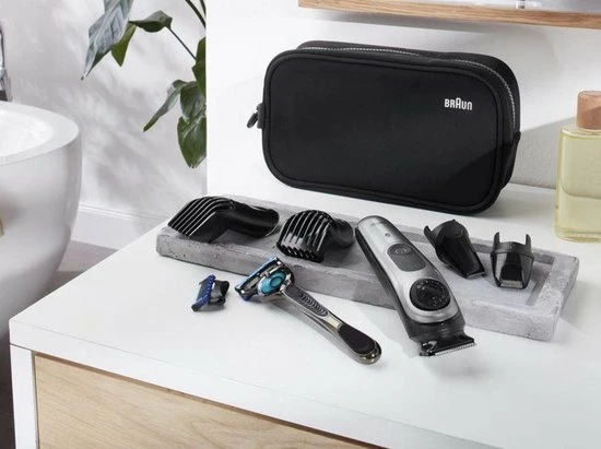 Aanbiedingen 👍 BRAUN Baardtrimmer BT 7940 - Zwart/Metaalgrijs + Gillette ProGlide Scheermes Incl. Toilettas ❤️ 4 Aanbiedingen 👍 BRAUN Baardtrimmer BT 7940 - Zwart/Metaalgrijs + Gillette ProGlide Scheermes Incl. Toilettas ❤️ - Afbeelding 4