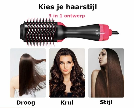 Beste Verkoop 💯 Everything You Want EYW Föhnborstel - 3 In 1 Hot Air Brush - Fohn - Professionele Borstel Haar Drogers - Ronde Borstel - Föhn En Volumizer Styler - Fohn Met Diffuser- Fohnborstels - Goud ⌛ 3 Beste Verkoop 💯 Everything You Want EYW Föhnborstel - 3 In 1 Hot Air Brush - Fohn - Professionele Borstel Haar Drogers - Ronde Borstel - Föhn En Volumizer Styler - Fohn Met Diffuser- Fohnborstels - Goud ⌛ - Afbeelding 3