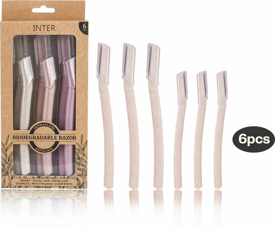 Aanbiedingen 💯 Merkloos INTER™ 3x Dermaplaning Scheermesje - Wenkbrauw Mesje - Scheermesjes Gezicht + 3x Gratis Kleiner Wenkbrauw Scheermesje Van Tarwestro - Eyebrow Razor - 6 Stuks 🛒 1 Aanbiedingen 💯 Merkloos INTER™ 3x Dermaplaning Scheermesje - Wenkbrauw Mesje - Scheermesjes Gezicht + 3x Gratis Kleiner Wenkbrauw Scheermesje Van Tarwestro - Eyebrow Razor - 6 Stuks 🛒
