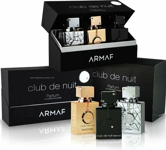 Gloednieuw ⭐ Armaf Club De Nuit A Collector's Pride Parfum Giftset - Club De Nuit Sillage Parfum 30 Ml + Club De Nuit Intense Man Parfum 30 Ml + Club De Nuit Milestone Parfum 30 Ml - Giftset Voor Heren 🎁 1 Gloednieuw ⭐ Armaf Club De Nuit A Collector's Pride Parfum Giftset - Club De Nuit Sillage Parfum 30 Ml + Club De Nuit Intense Man Parfum 30 Ml + Club De Nuit Milestone Parfum 30 Ml - Giftset Voor Heren 🎁