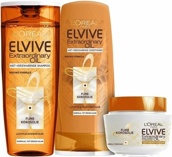 Nieuw ✨ L’Oréal Paris L'Oréal Paris Elvive Extraordinary Oil Haarmasker - 6 X 300 Ml - Voordeelverpakking 👏 6 Nieuw ✨ L’Oréal Paris L'Oréal Paris Elvive Extraordinary Oil Haarmasker - 6 X 300 Ml - Voordeelverpakking 👏 - Afbeelding 6