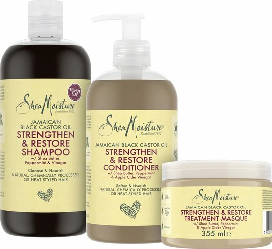 Promo ✨ Shea Moisture Jamaican Black Castor Oil - Shampoo - Conditioner - Masker - Set 🔥 1 Promo ✨ Shea Moisture Jamaican Black Castor Oil - Shampoo - Conditioner - Masker - Set 🔥