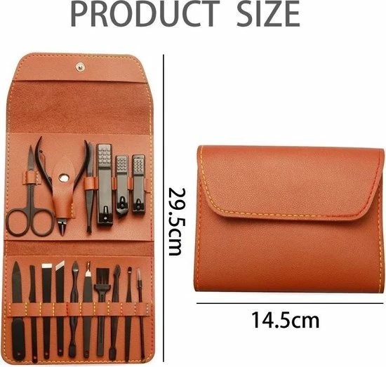 Goedkoopste 🔥 LOUZIR 16 Delig Manicure Set Met Gezichtsmasker- Nagelset -Nagelvijl - Nagelknipper- Nagelschaar - Pincet- Manicureset Met Luxe Etui Voor Nagel 🎁 11 Goedkoopste 🔥 LOUZIR 16 Delig Manicure Set Met Gezichtsmasker- Nagelset -Nagelvijl - Nagelknipper- Nagelschaar - Pincet- Manicureset Met Luxe Etui Voor Nagel 🎁 - Afbeelding 11
