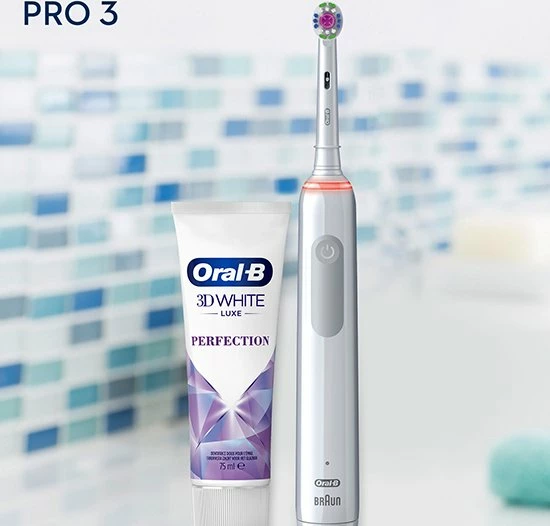 Uitgang 🌟 Oral B Oral-B PRO 3 3800 3D-White + Tandpasta 💯 4 Uitgang 🌟 Oral B Oral-B PRO 3 3800 3D-White + Tandpasta 💯 - Afbeelding 4