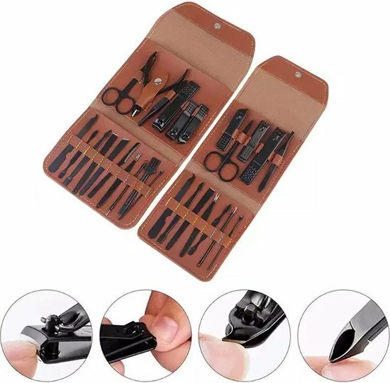 Goedkoopste 🔥 LOUZIR 16 Delig Manicure Set Met Gezichtsmasker- Nagelset -Nagelvijl - Nagelknipper- Nagelschaar - Pincet- Manicureset Met Luxe Etui Voor Nagel 🎁 5 Goedkoopste 🔥 LOUZIR 16 Delig Manicure Set Met Gezichtsmasker- Nagelset -Nagelvijl - Nagelknipper- Nagelschaar - Pincet- Manicureset Met Luxe Etui Voor Nagel 🎁 - Afbeelding 5