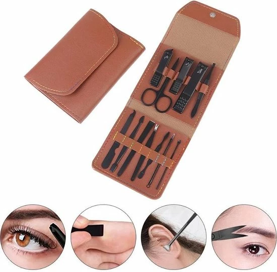 Goedkoopste 🔥 LOUZIR 16 Delig Manicure Set Met Gezichtsmasker- Nagelset -Nagelvijl - Nagelknipper- Nagelschaar - Pincet- Manicureset Met Luxe Etui Voor Nagel 🎁 13 Goedkoopste 🔥 LOUZIR 16 Delig Manicure Set Met Gezichtsmasker- Nagelset -Nagelvijl - Nagelknipper- Nagelschaar - Pincet- Manicureset Met Luxe Etui Voor Nagel 🎁 - Afbeelding 13