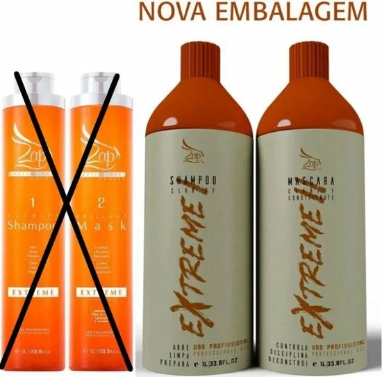 Beste deal ⭐ Zap Cosmeticos Zap Extreme Progressiva Braziliaans Professional Keratine Behandeling Formolvrij 2x1L 😍 5 Beste deal ⭐ Zap Cosmeticos Zap Extreme Progressiva Braziliaans Professional Keratine Behandeling Formolvrij 2x1L 😍 - Afbeelding 5