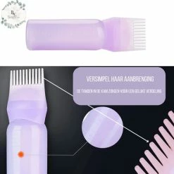 Alternative view of Beste deal ✨ Merkloos Beauty&Care - Aanbreng Kam - Voor Olie, Shampoo En Haarverf - Gelijke Verdeling Van Vloeistoffen ⌛