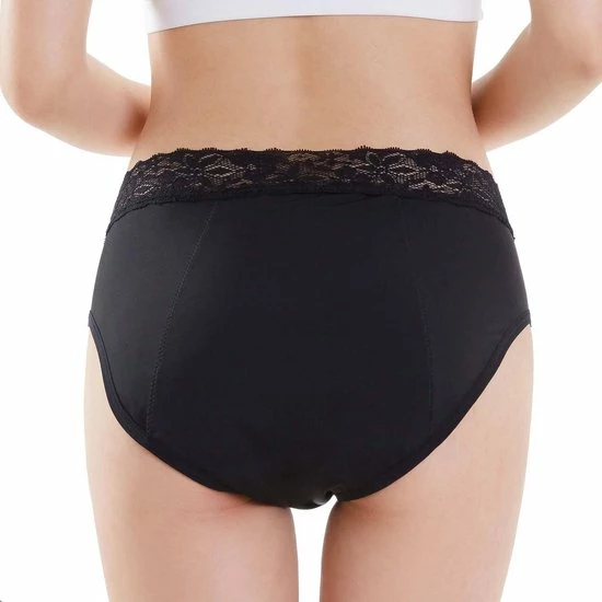 Uitgang ⌛ Bamboozy Menstruatie Ondergoed 4-laags Mid-Heup Maat S 36-38 Zwart Period Underwear Duurzaam Menstrueren Incontinentie Zero Waste Daisy 🥰 3 Uitgang ⌛ Bamboozy Menstruatie Ondergoed 4-laags Mid-Heup Maat S 36-38 Zwart Period Underwear Duurzaam Menstrueren Incontinentie Zero Waste Daisy 🥰 - Afbeelding 3