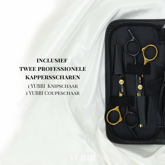 Korting 🥰 YUBBI™ Professionele Kappersschaar Set - 8 Delig - Knipschaar - Coupeschaar - Uitdunschaar - Snijkam - Zwart Goud ⭐ 6 Korting 🥰 YUBBI™ Professionele Kappersschaar Set - 8 Delig - Knipschaar - Coupeschaar - Uitdunschaar - Snijkam - Zwart Goud ⭐ - Afbeelding 6