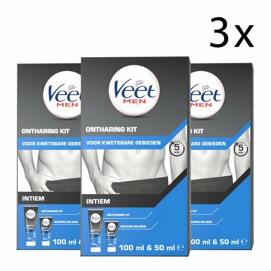 Uitgang β Veet Men Ontharingskit Voor Intieme Delen - Ontharingscrème En Aftercare Balsem - X3 π₯° 1 Uitgang β Veet Men Ontharingskit Voor Intieme Delen - Ontharingscrème En Aftercare Balsem - X3 π₯°