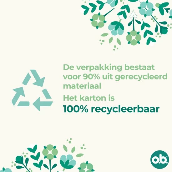 Kopen ⌛ O.b.® O.b. Organic Normal, Biotampons Voor Gemiddelde Tot Zwaardere Menstruatiedagen Uit 100% Biokatoen Met Gebogen Groeven Voor Een Betrouwbare En Natuurlijke Bescherming , 6 X 16 Stuks ✨ 6 Kopen ⌛ O.b.® O.b. Organic Normal, Biotampons Voor Gemiddelde Tot Zwaardere Menstruatiedagen Uit 100% Biokatoen Met Gebogen Groeven Voor Een Betrouwbare En Natuurlijke Bescherming , 6 X 16 Stuks ✨ - Afbeelding 6