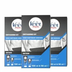 Alternative view of Uitgang ⭐ Veet Men Ontharingskit Voor Intieme Delen - Ontharingscrème En Aftercare Balsem - X3 🥰