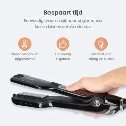 Alternative view of Goedkoop ✔️ Invisio® Stoom Stijltang En Krultang - Voorkomt Uitdroging - Anti Klit Technologie 👍