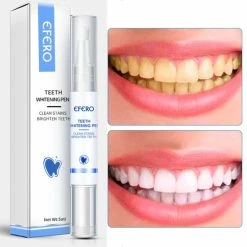 Beste Pirce โ Efero Tanden Bleekpen - Teeth Whitening Pen - Tanden Bleker - Wittere Tanden - Teeth Whitening Strips - Professioneel Resultaat - Tandsteen Verwijderaar - Zonder Peroxide - Tandenbleekset - Tanden Bleken – Sinterklaas – Schoencadeautjes Sinterklaas ๐คฉ