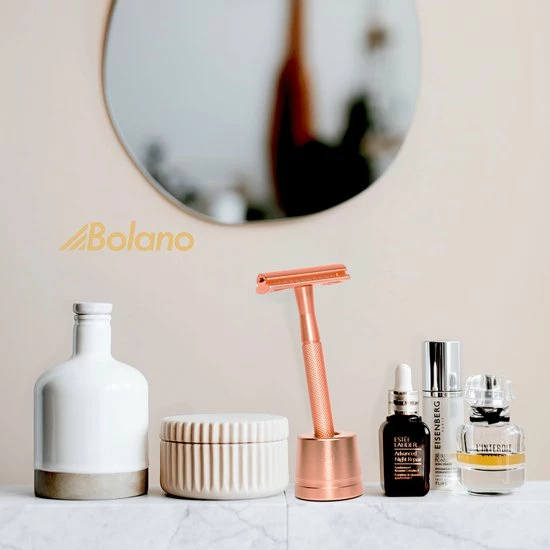 Goedkoopste 🛒 Bolano® Safety Razor Set Rose Gold + 30 Double Edge Scheermesjes + Houder - Klassiek Scheermes Voor Mannen En Vrouwen - D657 😍 7 Goedkoopste 🛒 Bolano® Safety Razor Set Rose Gold + 30 Double Edge Scheermesjes + Houder - Klassiek Scheermes Voor Mannen En Vrouwen - D657 😍 - Afbeelding 7