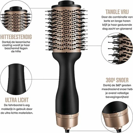Korting π ONE STEP Föhnborstel Blower Keramische Magic Brush 3-in-1 Haardroger - Voor Lang/Kort/Stijl/Krullend Haar. π 2 Korting π ONE STEP Föhnborstel Blower Keramische Magic Brush 3-in-1 Haardroger - Voor Lang/Kort/Stijl/Krullend Haar. π - Afbeelding 2