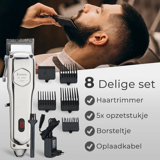 Beste Verkoop 👍 Shinon Haartrimmer - Tondeuse Mannen - Multifunctionele Tondeuse Set - Tondeuse Hoofdhaar - Roestvrij Staal - Scheerapparaat - Trimmer Mannen - LED-scherm - Zilver 😉 1 Beste Verkoop 👍 Shinon Haartrimmer - Tondeuse Mannen - Multifunctionele Tondeuse Set - Tondeuse Hoofdhaar - Roestvrij Staal - Scheerapparaat - Trimmer Mannen - LED-scherm - Zilver 😉