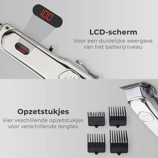 Beste Verkoop 👍 Shinon Haartrimmer - Tondeuse Mannen - Multifunctionele Tondeuse Set - Tondeuse Hoofdhaar - Roestvrij Staal - Scheerapparaat - Trimmer Mannen - LED-scherm - Zilver 😉 2 Beste Verkoop 👍 Shinon Haartrimmer - Tondeuse Mannen - Multifunctionele Tondeuse Set - Tondeuse Hoofdhaar - Roestvrij Staal - Scheerapparaat - Trimmer Mannen - LED-scherm - Zilver 😉 - Afbeelding 2