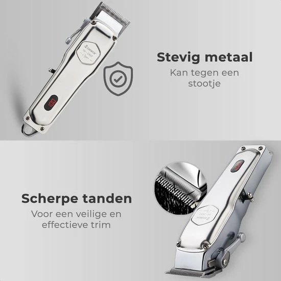 Beste Verkoop 👍 Shinon Haartrimmer - Tondeuse Mannen - Multifunctionele Tondeuse Set - Tondeuse Hoofdhaar - Roestvrij Staal - Scheerapparaat - Trimmer Mannen - LED-scherm - Zilver 😉 4 Beste Verkoop 👍 Shinon Haartrimmer - Tondeuse Mannen - Multifunctionele Tondeuse Set - Tondeuse Hoofdhaar - Roestvrij Staal - Scheerapparaat - Trimmer Mannen - LED-scherm - Zilver 😉 - Afbeelding 4