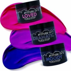 Top 10 🤩 Attitude Hairdye Attitude Hair Dye Semi Permanente Haarverf JEWEL TONES Trio Combi Set 3 Potjes Haarverf Roze/Blauw 🎁