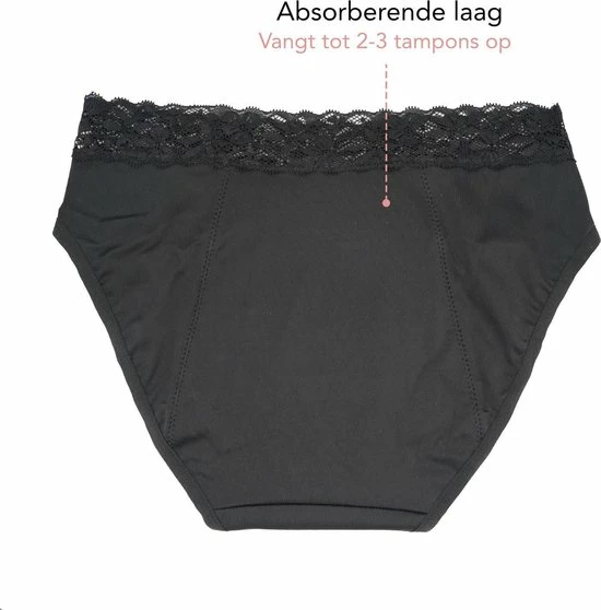 Uitgang ⌛ Bamboozy Menstruatie Ondergoed 4-laags Mid-Heup Maat S 36-38 Zwart Period Underwear Duurzaam Menstrueren Incontinentie Zero Waste Daisy 🥰 11 Uitgang ⌛ Bamboozy Menstruatie Ondergoed 4-laags Mid-Heup Maat S 36-38 Zwart Period Underwear Duurzaam Menstrueren Incontinentie Zero Waste Daisy 🥰 - Afbeelding 11