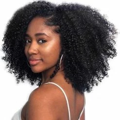 Uitgang 🤩 Merkloos Shri Indian Human Hair Clip-in Afro Kinky Curly 12 Inch 🌟