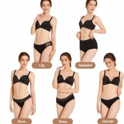 Top 10 👏 Bamboozy Menstruatie Ondergoed 4-laags String Thong Maat L 40-42 Zwart Period Underwear Duurzaam Menstrueren Incontinentie Zero Waste Roos 👍 -BRAUN Shop 550x573