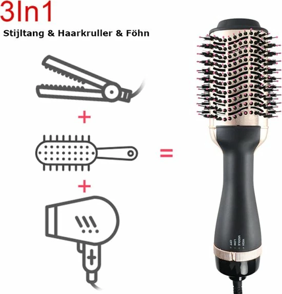 Beste Verkoop 💯 Everything You Want EYW Föhnborstel - 3 In 1 Hot Air Brush - Fohn - Professionele Borstel Haar Drogers - Ronde Borstel - Föhn En Volumizer Styler - Fohn Met Diffuser- Fohnborstels - Goud ⌛ 1 Beste Verkoop 💯 Everything You Want EYW Föhnborstel - 3 In 1 Hot Air Brush - Fohn - Professionele Borstel Haar Drogers - Ronde Borstel - Föhn En Volumizer Styler - Fohn Met Diffuser- Fohnborstels - Goud ⌛