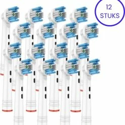Beste Verkoop ⭐ Cless® - 3D White - 12 Stuks - Geschikt Voor Opzetborstel Oral-B Braun 🤩