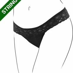 Top 10 👏 Bamboozy Menstruatie Ondergoed 4-laags String Thong Maat L 40-42 Zwart Period Underwear Duurzaam Menstrueren Incontinentie Zero Waste Roos 👍