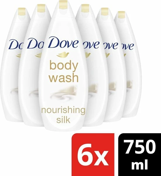 Gloednieuw β Dove Douchecrème Nourishing Silk - 6 X 750 Ml - Voordeelverpakking π 2 Gloednieuw β Dove Douchecrème Nourishing Silk - 6 X 750 Ml - Voordeelverpakking π - Afbeelding 2