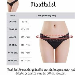 Top 10 👏 Bamboozy Menstruatie Ondergoed 4-laags String Thong Maat L 40-42 Zwart Period Underwear Duurzaam Menstrueren Incontinentie Zero Waste Roos 👍 -BRAUN Shop 550x602