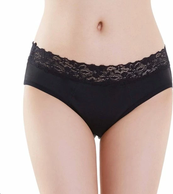 Uitgang ⌛ Bamboozy Menstruatie Ondergoed 4-laags Mid-Heup Maat S 36-38 Zwart Period Underwear Duurzaam Menstrueren Incontinentie Zero Waste Daisy 🥰 5 Uitgang ⌛ Bamboozy Menstruatie Ondergoed 4-laags Mid-Heup Maat S 36-38 Zwart Period Underwear Duurzaam Menstrueren Incontinentie Zero Waste Daisy 🥰 - Afbeelding 5