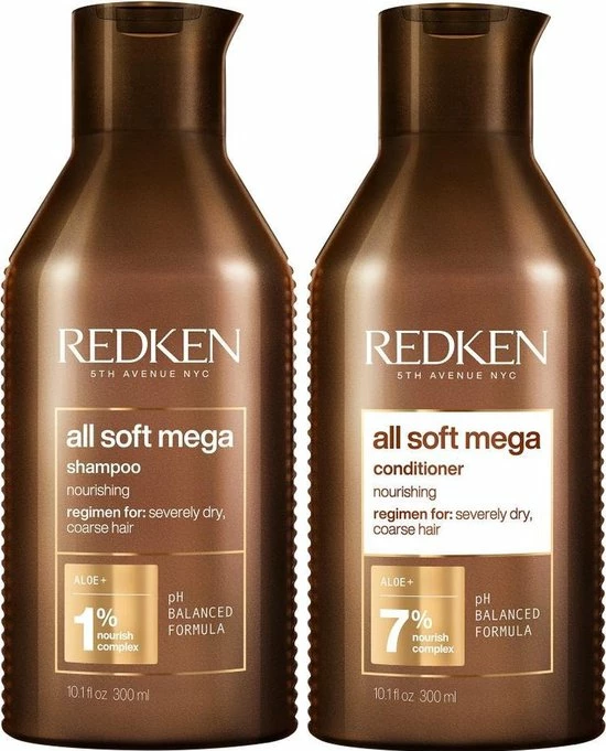 Begroting π Redken All Soft Mega Shampoo + Conditioner - 2x 300ml β 1 Begroting π Redken All Soft Mega Shampoo + Conditioner - 2x 300ml β
