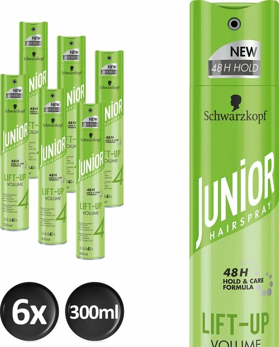Beste Verkoop β¨ Junior Hairspray Ultra Lift-Up Volume 6x π 1 Beste Verkoop β¨ Junior Hairspray Ultra Lift-Up Volume 6x π