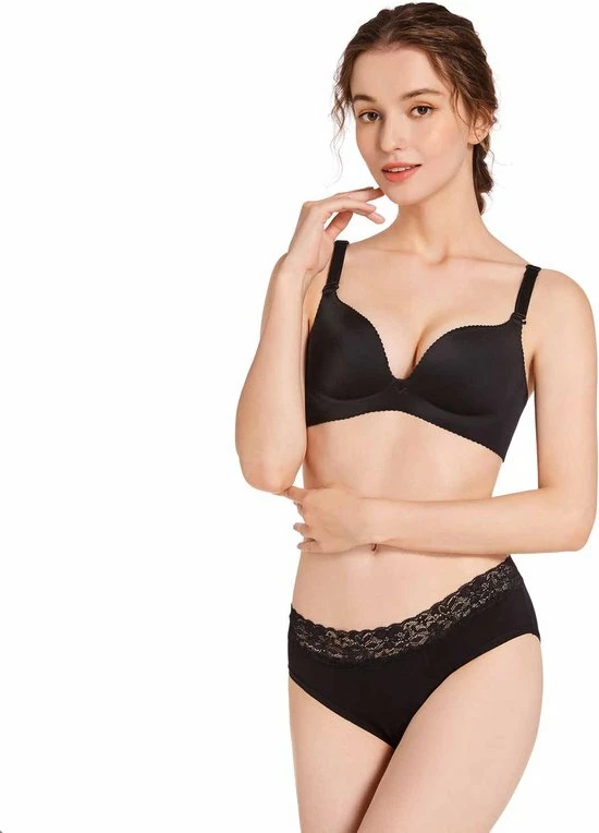 Uitgang ⌛ Bamboozy Menstruatie Ondergoed 4-laags Mid-Heup Maat S 36-38 Zwart Period Underwear Duurzaam Menstrueren Incontinentie Zero Waste Daisy 🥰 9 Uitgang ⌛ Bamboozy Menstruatie Ondergoed 4-laags Mid-Heup Maat S 36-38 Zwart Period Underwear Duurzaam Menstrueren Incontinentie Zero Waste Daisy 🥰 - Afbeelding 9